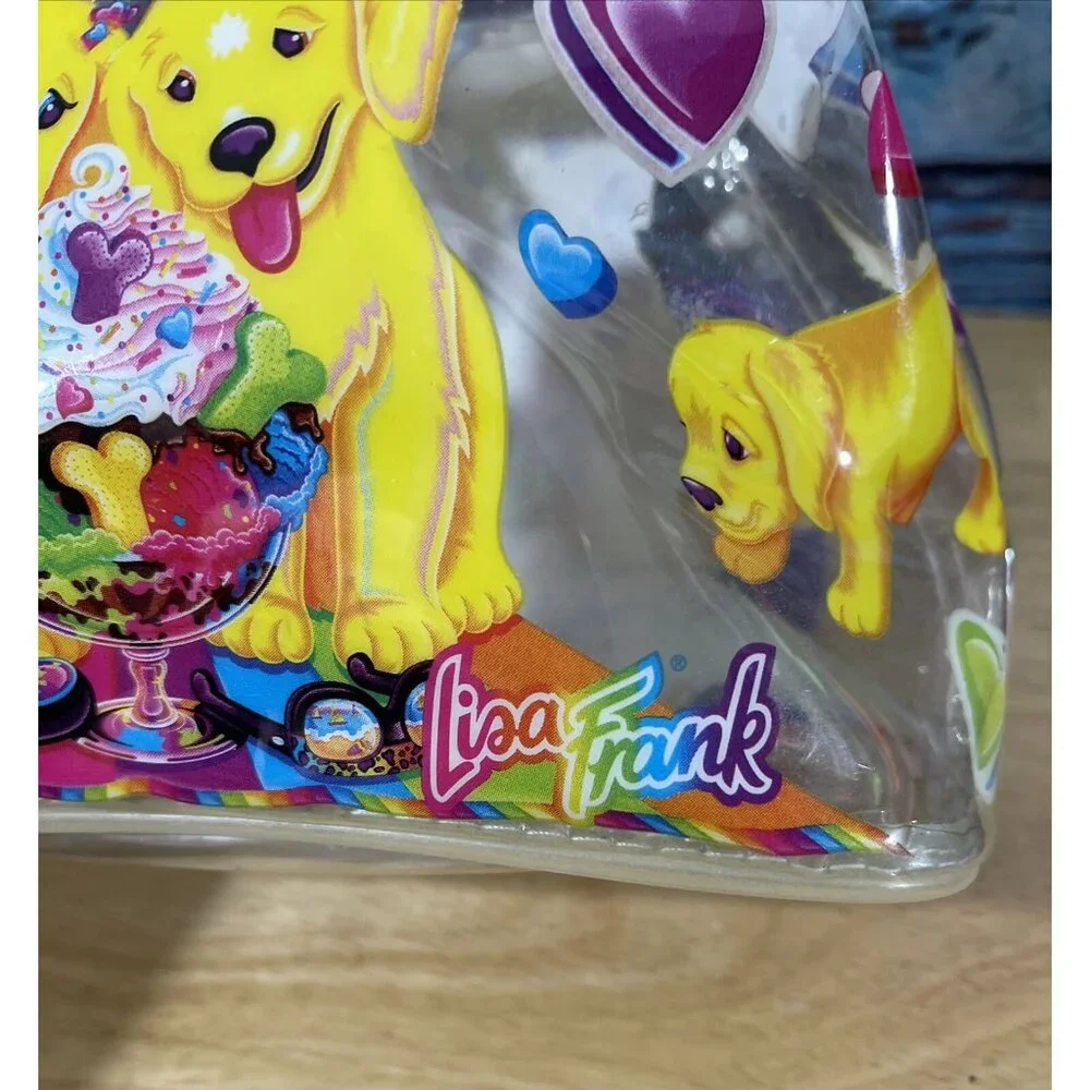 LISA FRANK Vintage 1990s Backpack Clear With Spotty Dotty Casey‎ And Cadmus